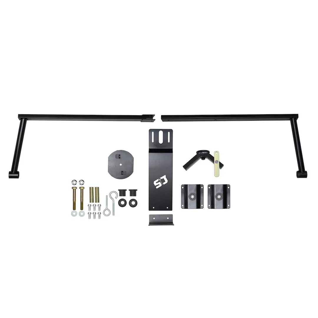 F17STM – SKYJACKER Spare Tire Carrier, Truck Bed Mount 40 Inch Maximum Tire Diameter Black Steel Direct Fit